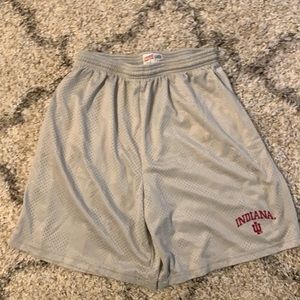 Indiana gray mesh shorts size large
